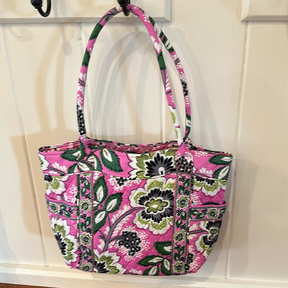 Vera Bradley Priscilla Pink Campus Tote